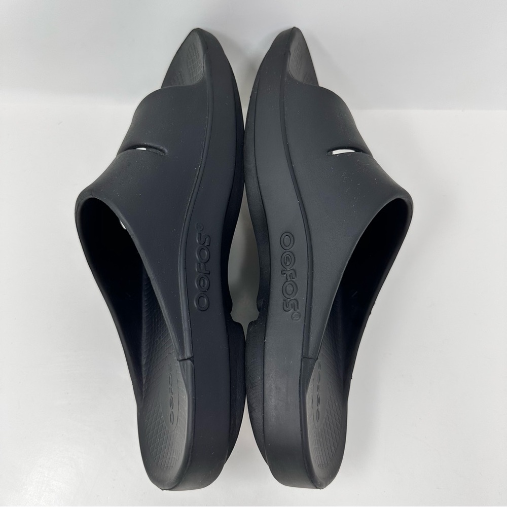 Oofos OOahh Slide Sandal Black Unisex Women’s 12, Men’s Size 10 - Picture 4 of 9